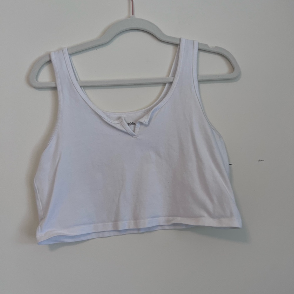wild fable botched front cropped tank top